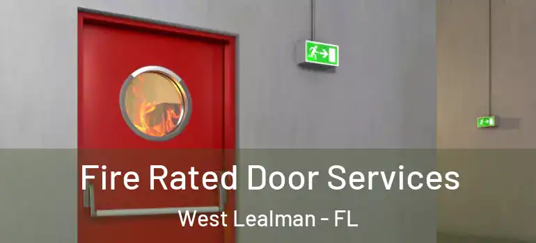Fire Rated Door Services West Lealman - FL