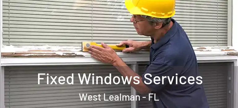 Fixed Windows Services West Lealman - FL