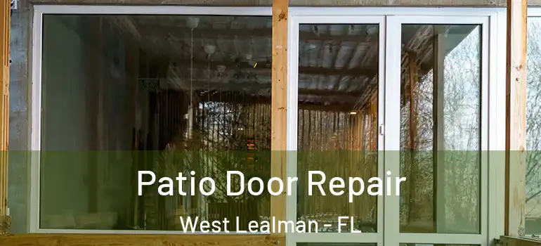 Patio Door Repair West Lealman - FL