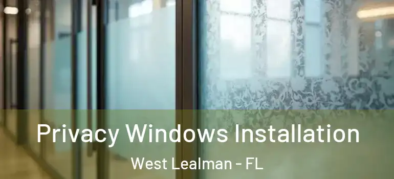 Privacy Windows Installation West Lealman - FL