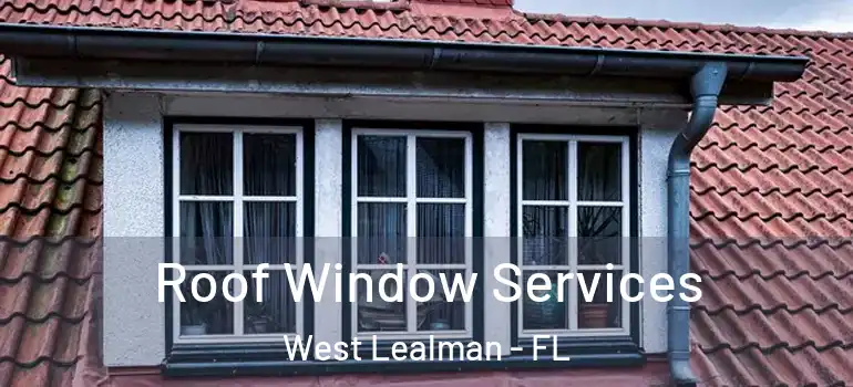 Roof Window Services West Lealman - FL