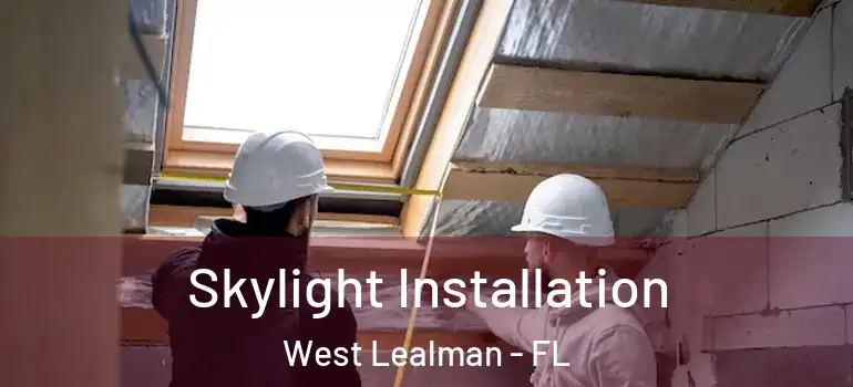 Skylight Installation West Lealman - FL
