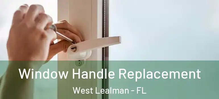 Window Handle Replacement West Lealman - FL