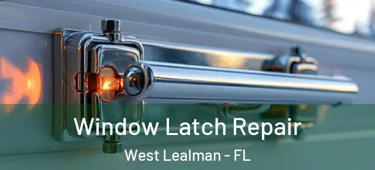 Window Latch Repair West Lealman - FL