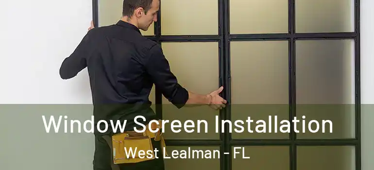 Window Screen Installation West Lealman - FL